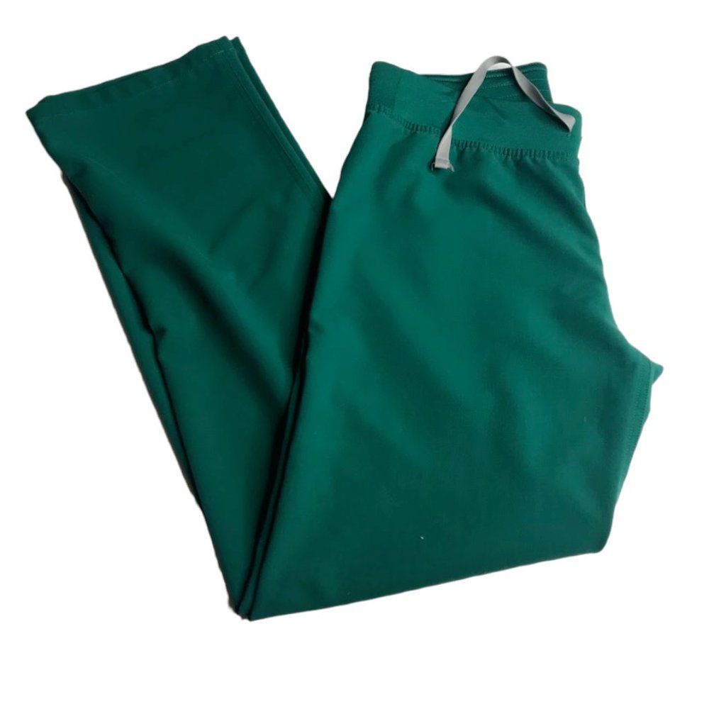 Figs Technical Collection Scrub Pants Bottom Size Small Green Drawstring
